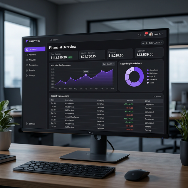 FinanzPlus Dashboard UI-Design